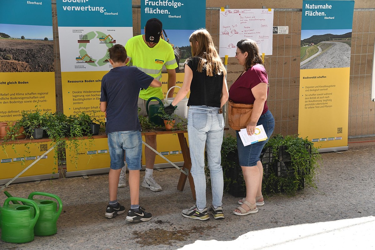 Pflanzen am Stand der Ressourcen.